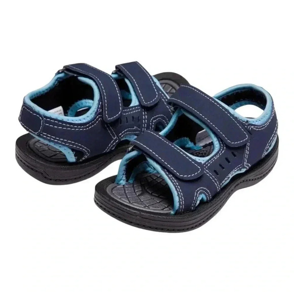Skysole Boys Double Adjustable Strap Lightweight Sandals Blue Size 7-8 Medium - Picture 1 of 7